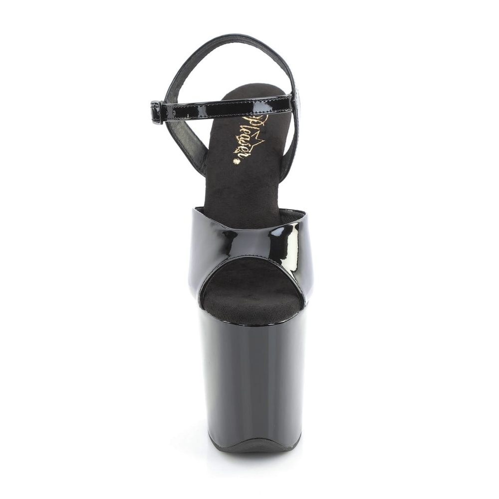 Pleaser - FLAMINGO809WR Ankle strap sandal, Pole dance shoes - Black